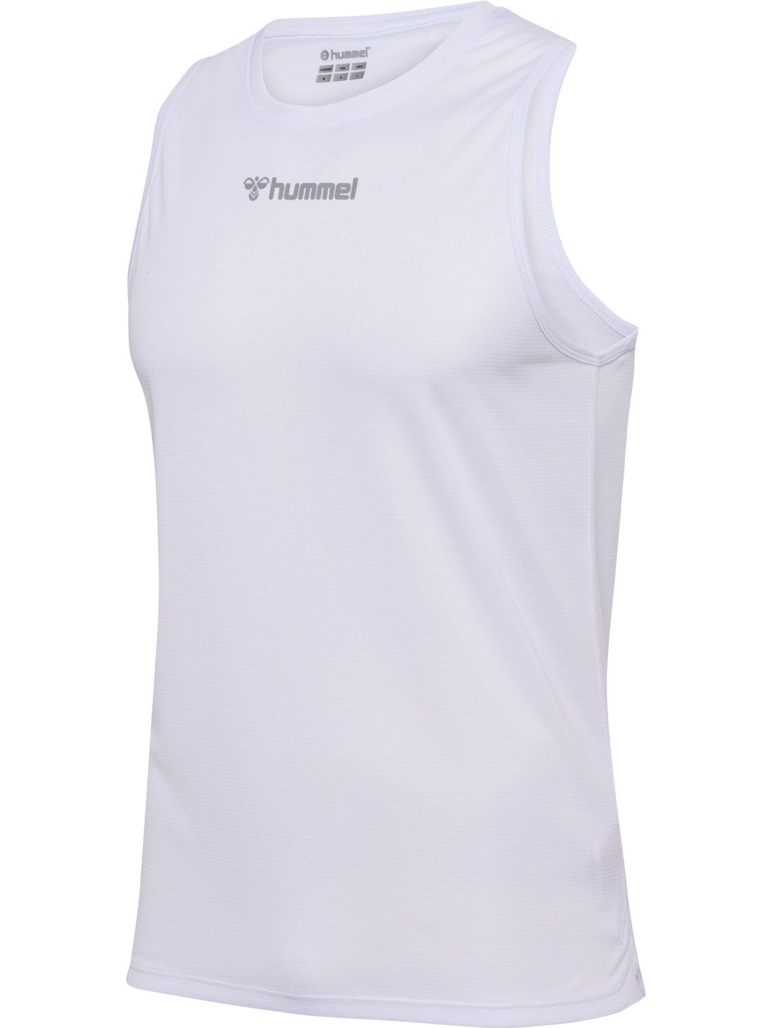 hmlRUN SINGLET S/L, WHITE, packshot