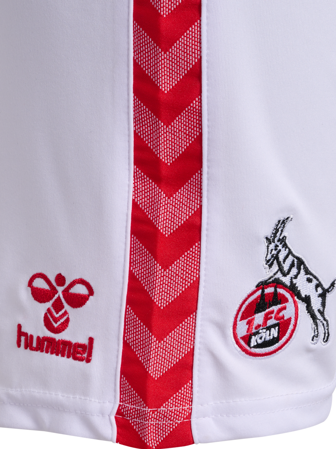 1FCK 23/24 HOME SHORTS KIDS, WHITE/TRUE RED, packshot