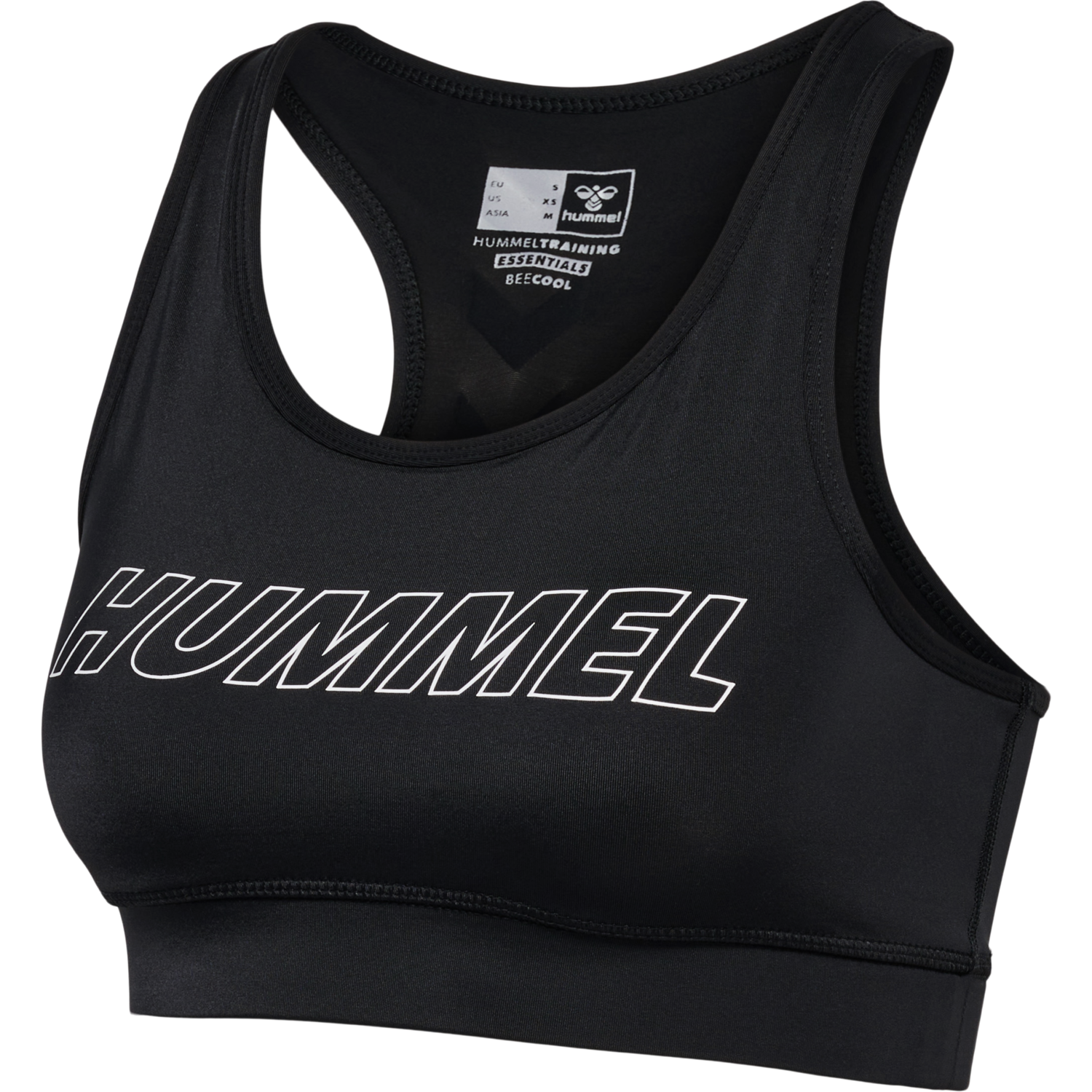 hmlTE TOLA SPORTS BRA, BLACK, packshot