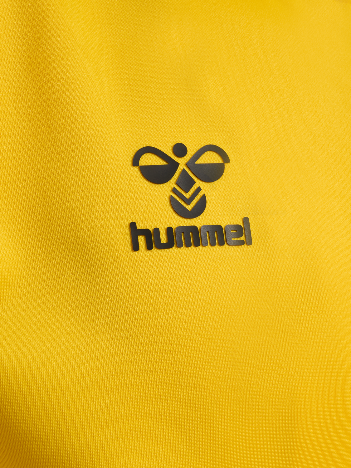 hmlCORE XK POLY ZIP SWEAT, SPORTS YELLOW, packshot