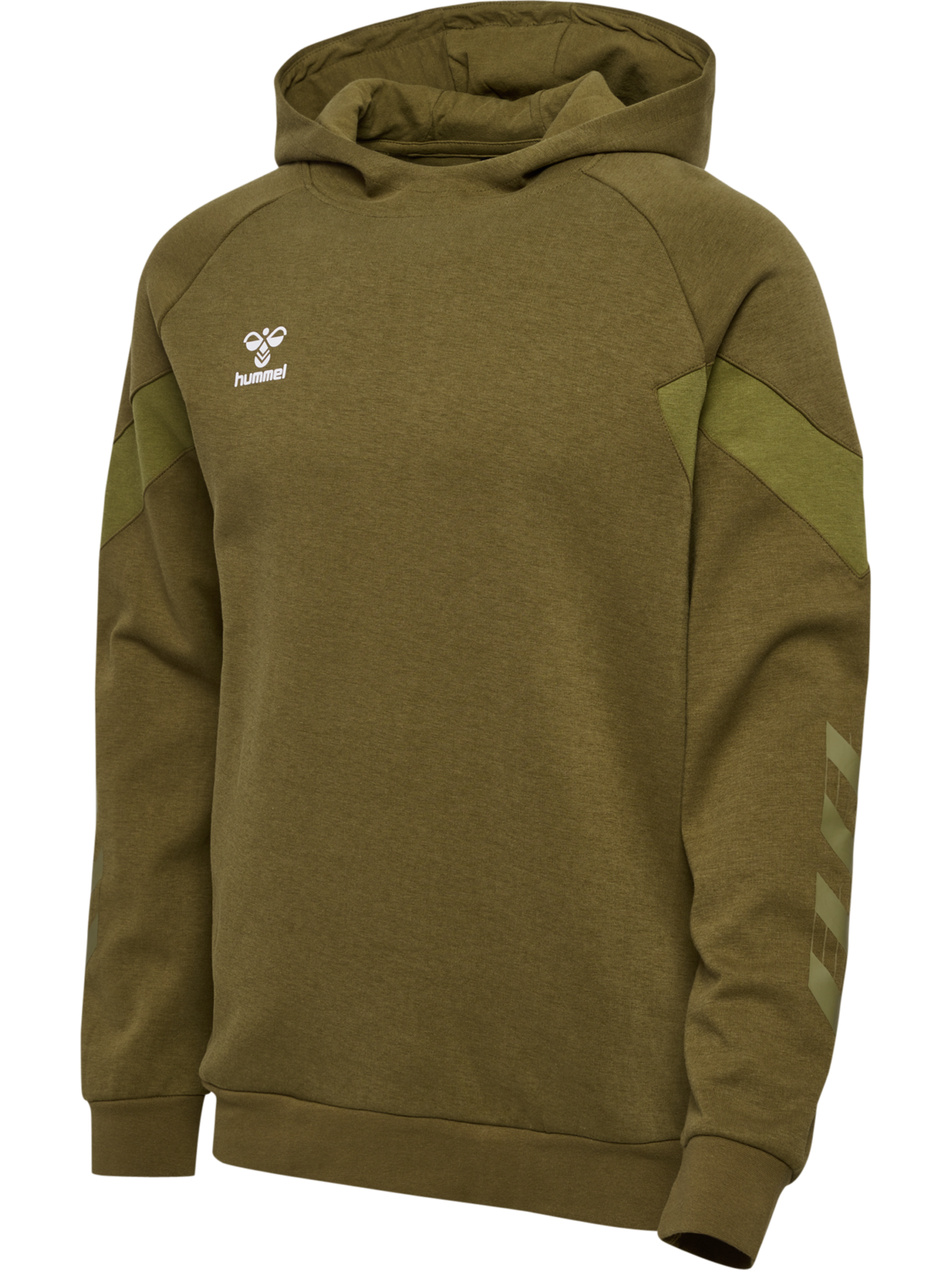 hmlTRAVEL SWEAT HOODIE, MILITARY OLIVE, packshot