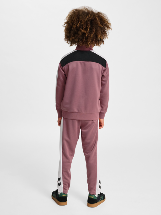 hmlJR COLORBLOCK TRACKSUIT, WISTFUL MAUVE, model