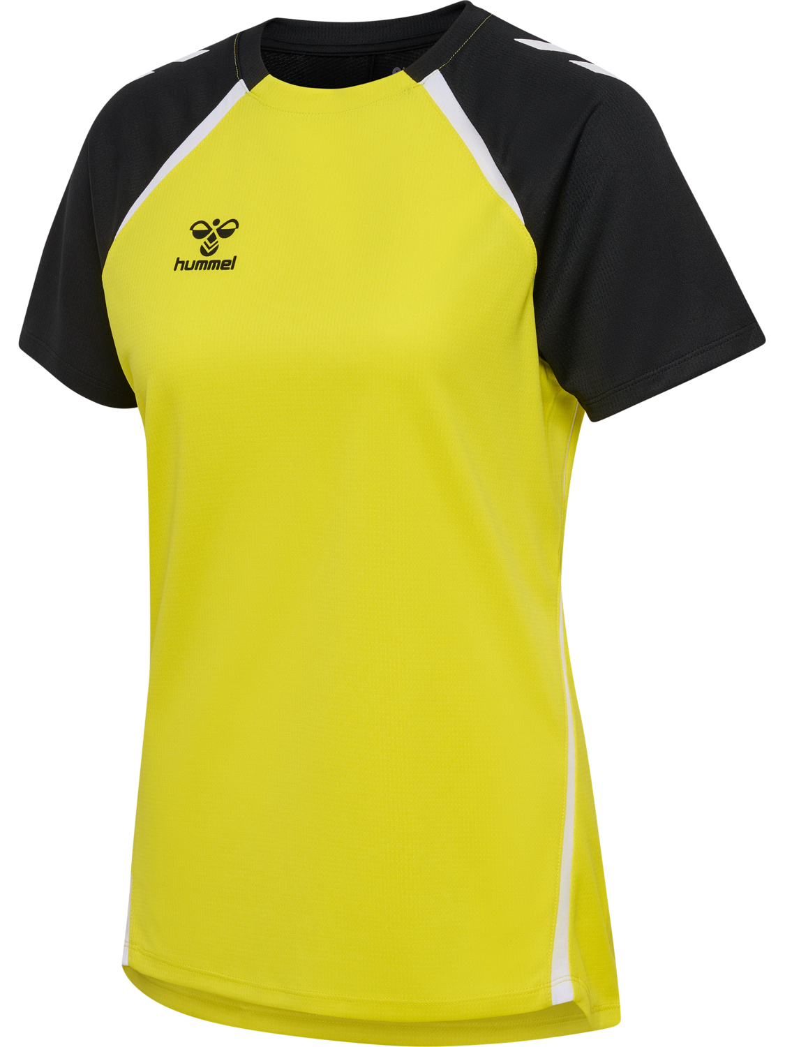 hmlLEAD 2.0 JERSEY S/S WOMAN, BLAZING YELLOW/BLACK, packshot