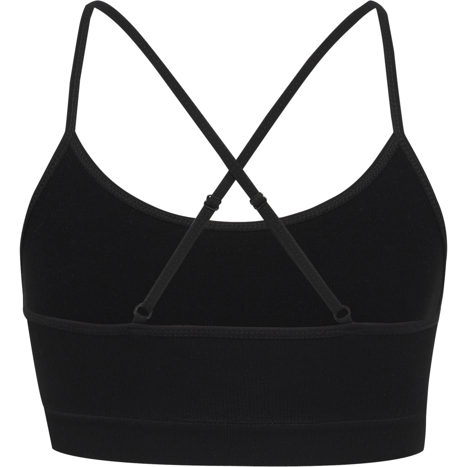 hmlJUNO SEAMLESS BRA, BLACK, packshot