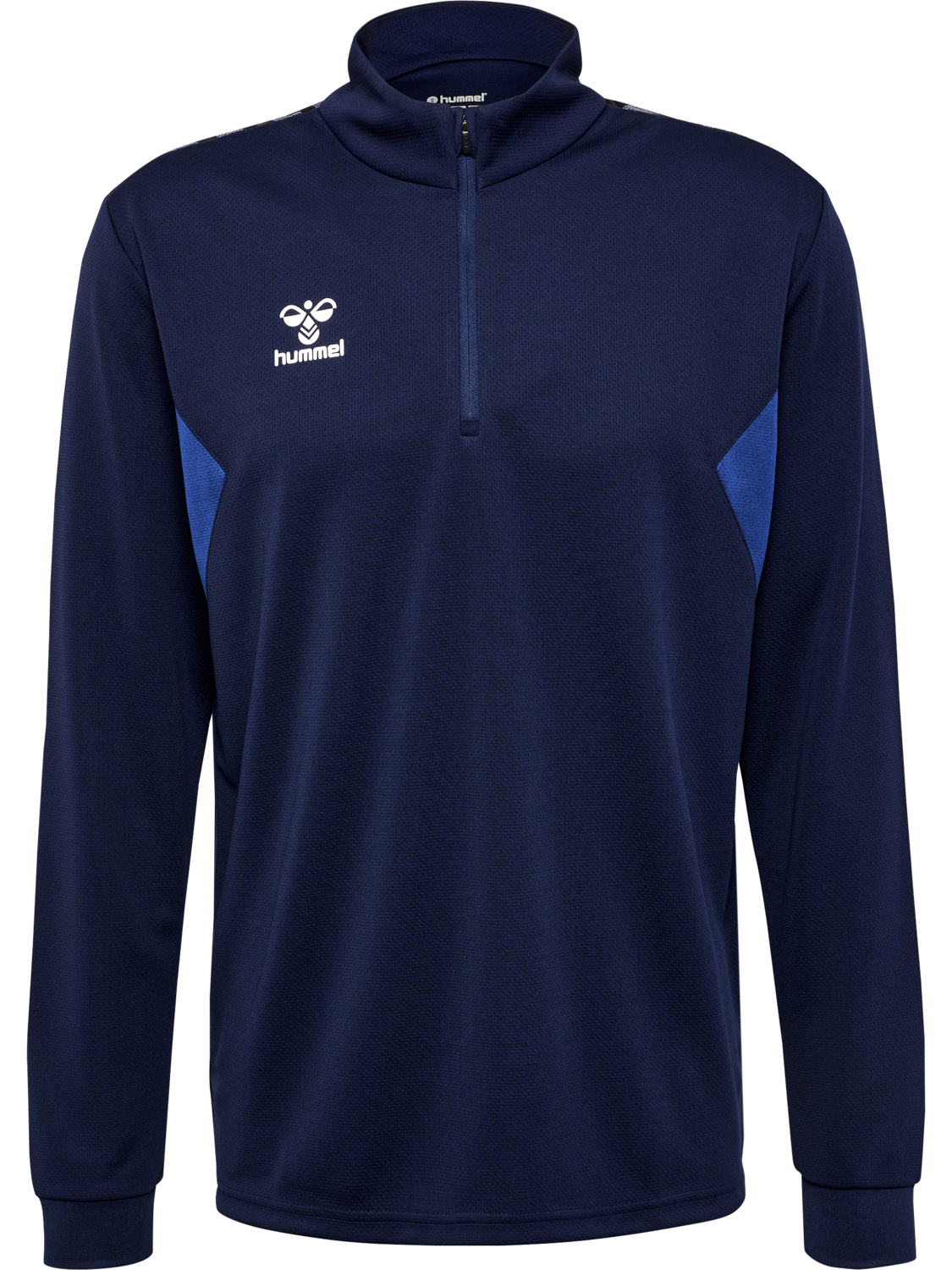 hmlAUTHENTIC HALF ZIP SWEAT, MARINE, packshot