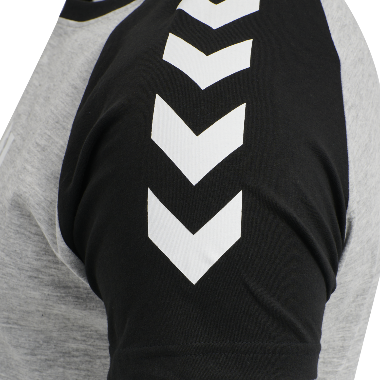 hmlLEGACY BLOCKED T-SHIRT, GREY MELANGE, packshot