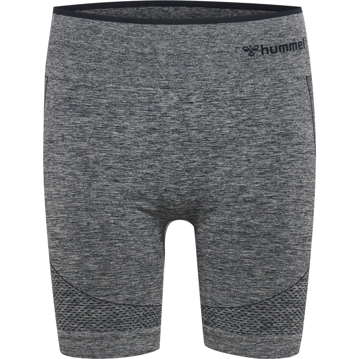 hmlMT UNA SEAMLESS MID WAIST SHORTS, BLUE NIGHTS MELANGE, packshot