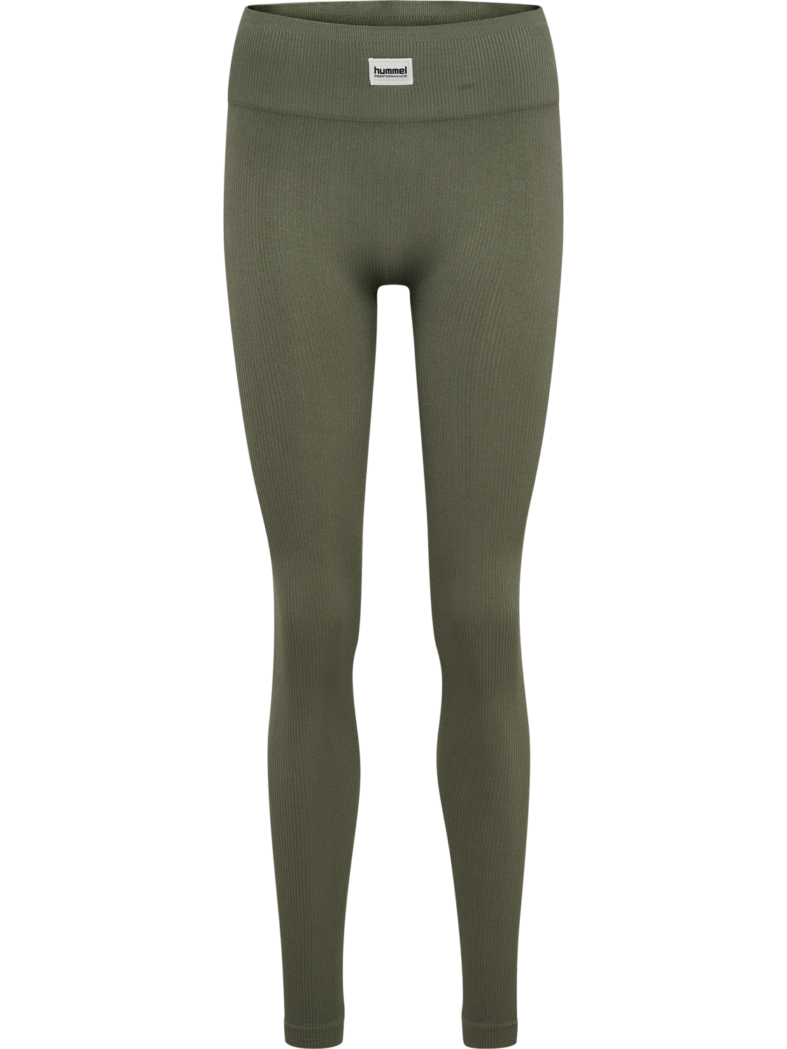 hmlPULSE SEAMLESS RIB MW TIGHTS, DUSTY OLIVE, packshot
