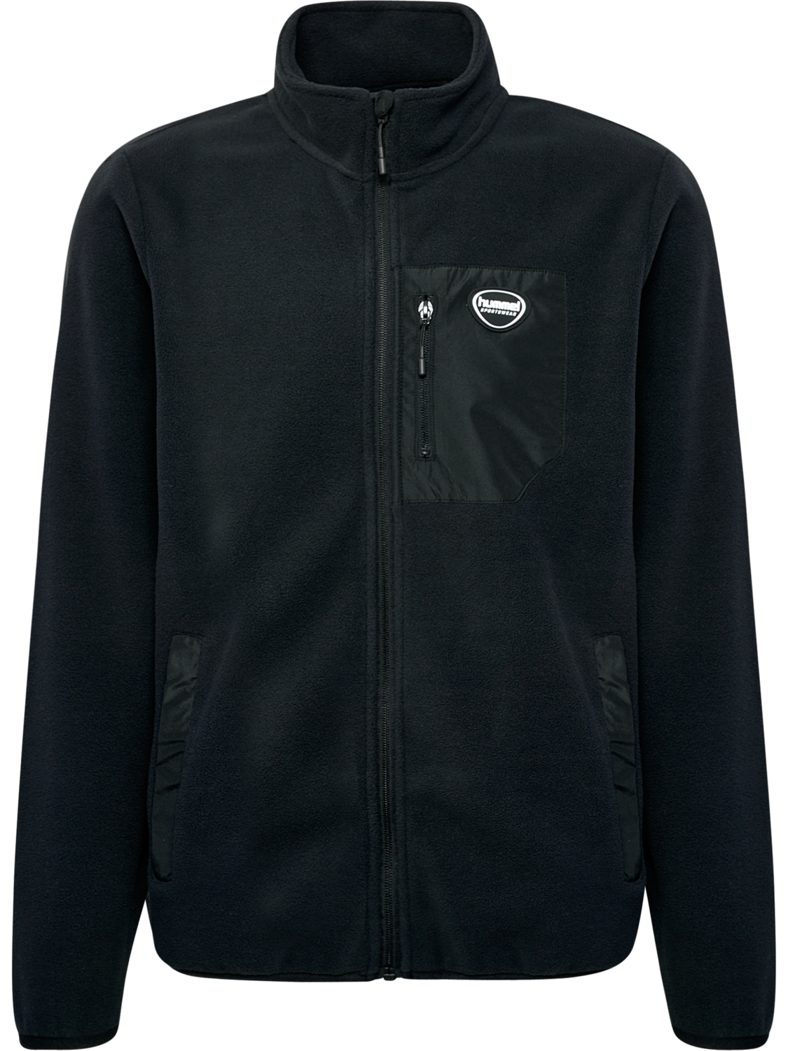 hmlLGC SUM FLEECE JACKET, BLACK, packshot