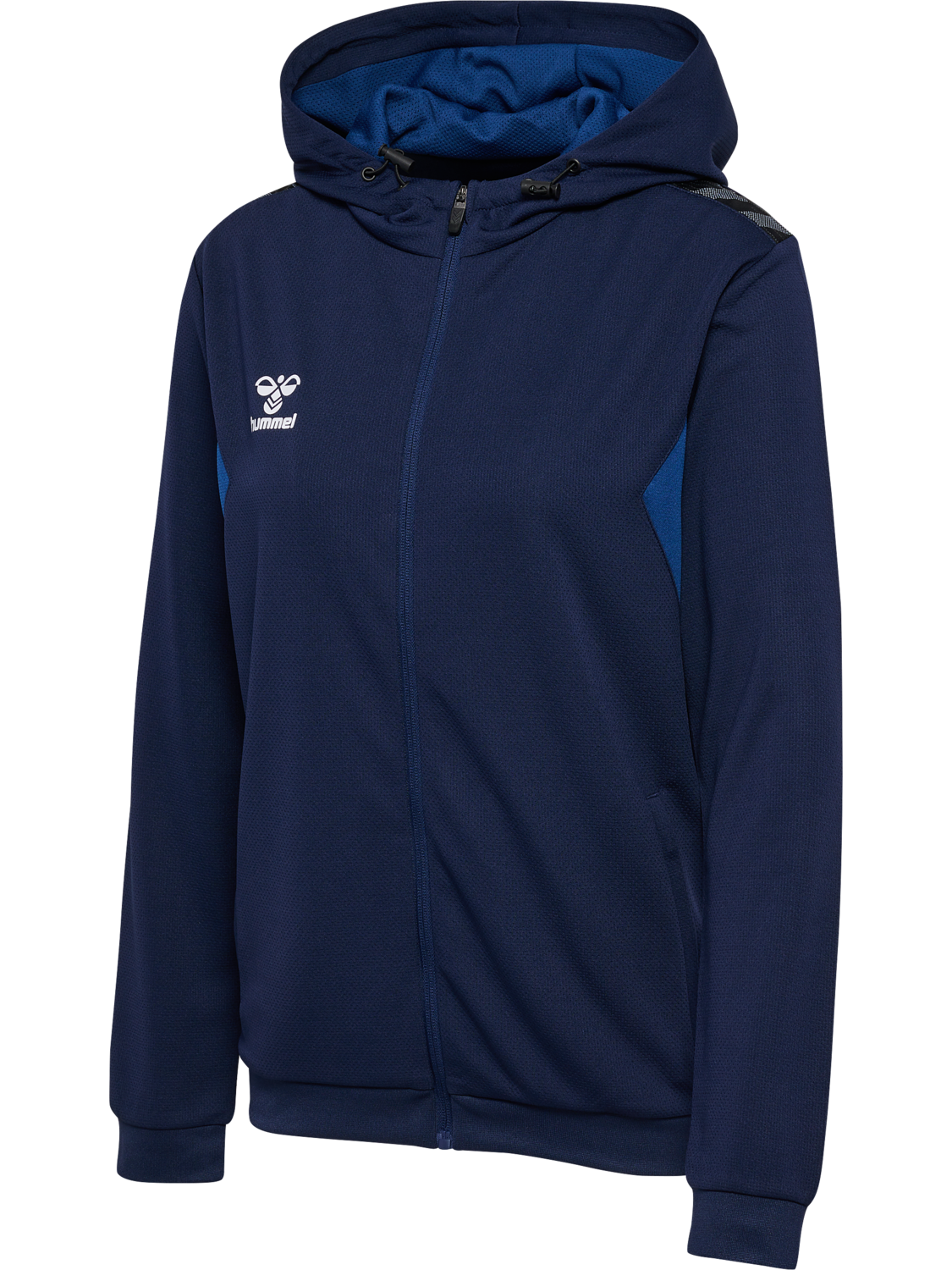 hmlAUTHENTIC PL ZIP HOODIE WOMAN, MARINE, packshot