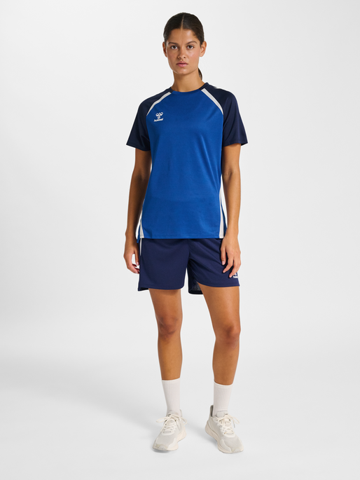 hmlLEAD 2.0 JERSEY S/S WOMAN, TRUE BLUE/MARINE, model