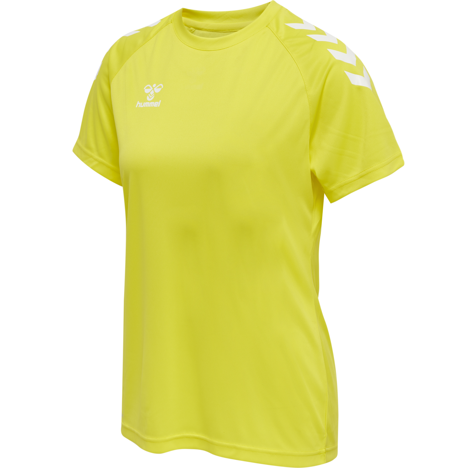 hmlCORE XK CORE POLY TEE  S/S WOMAN, BLAZING YELLOW, packshot