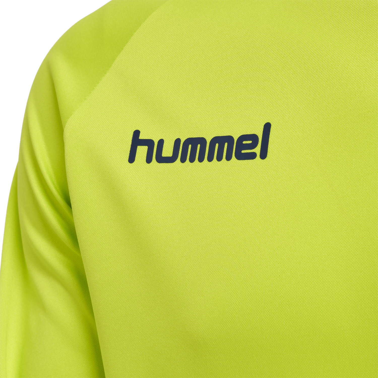 hmlPROMO POLY SWEATSHIRT, LIME PUNCH, packshot