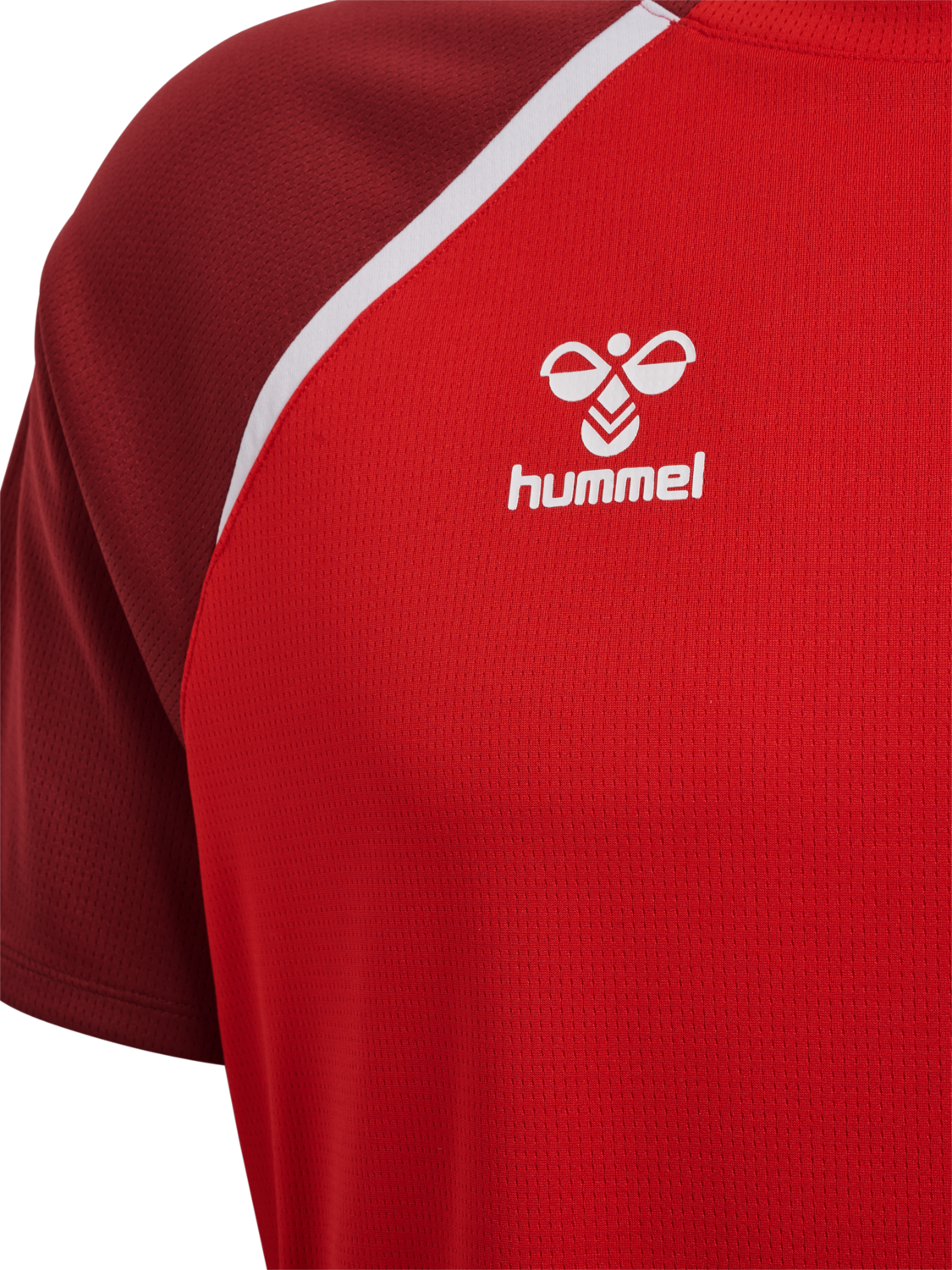 hmlLEAD 2.0 JERSEY S/S, TRUE RED/MAROON, packshot