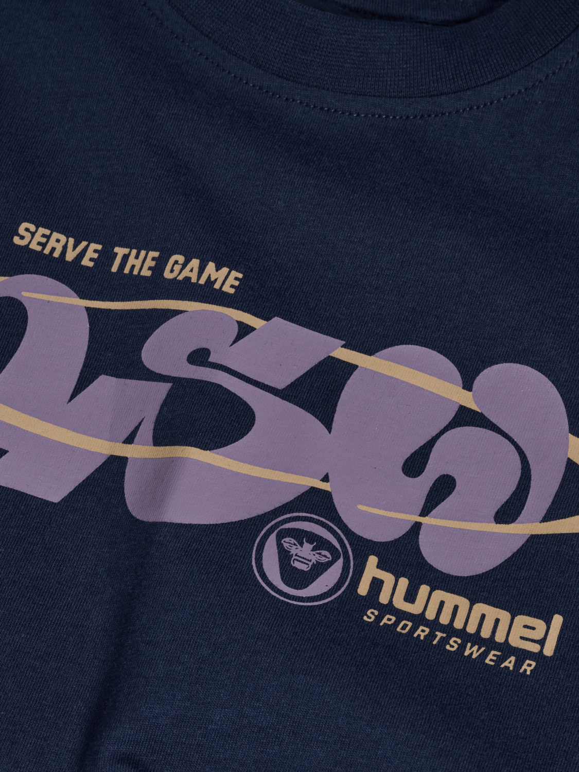 hmlJR LOOSE SET HS GRAPHIC, DRESS BLUES, packshot