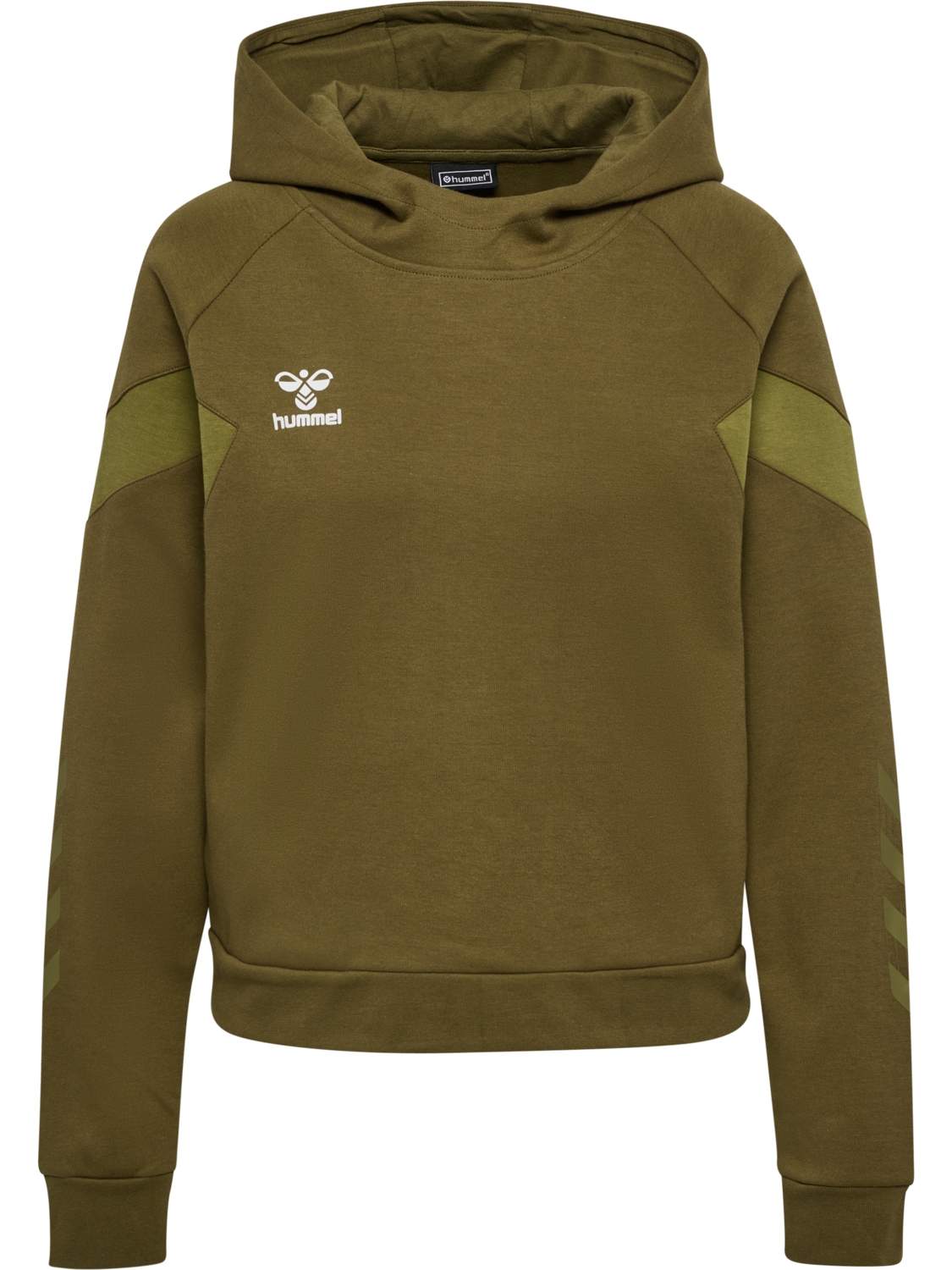 hmlTRAVEL SWEAT HOODIE WOMAN, MILITARY OLIVE, packshot