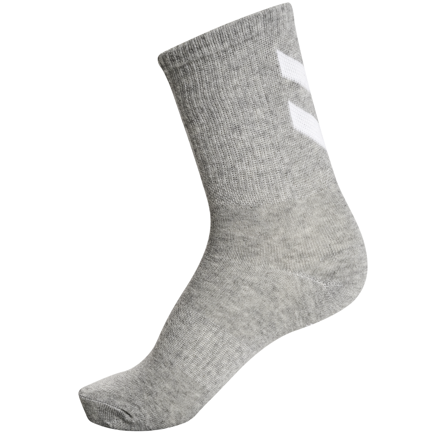 hmlCHEVRON 6-PACK SOCKS, BLACK/WHITE/GREY, packshot