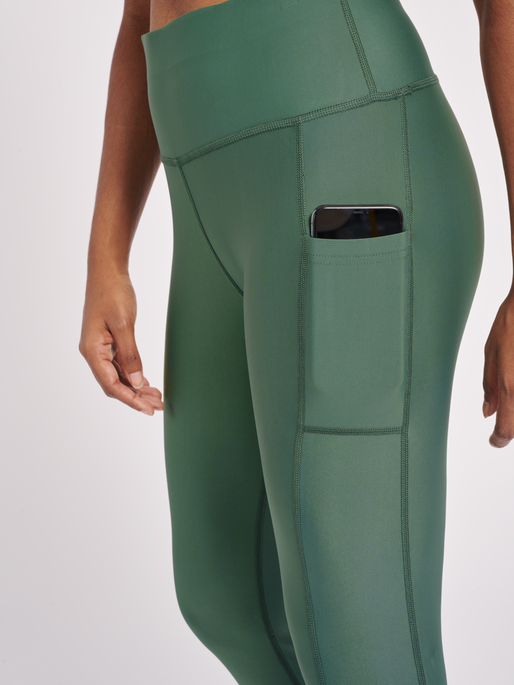 hmlTE TOLA HIGH WAIST TIGHTS, LAUREL WREATH, model