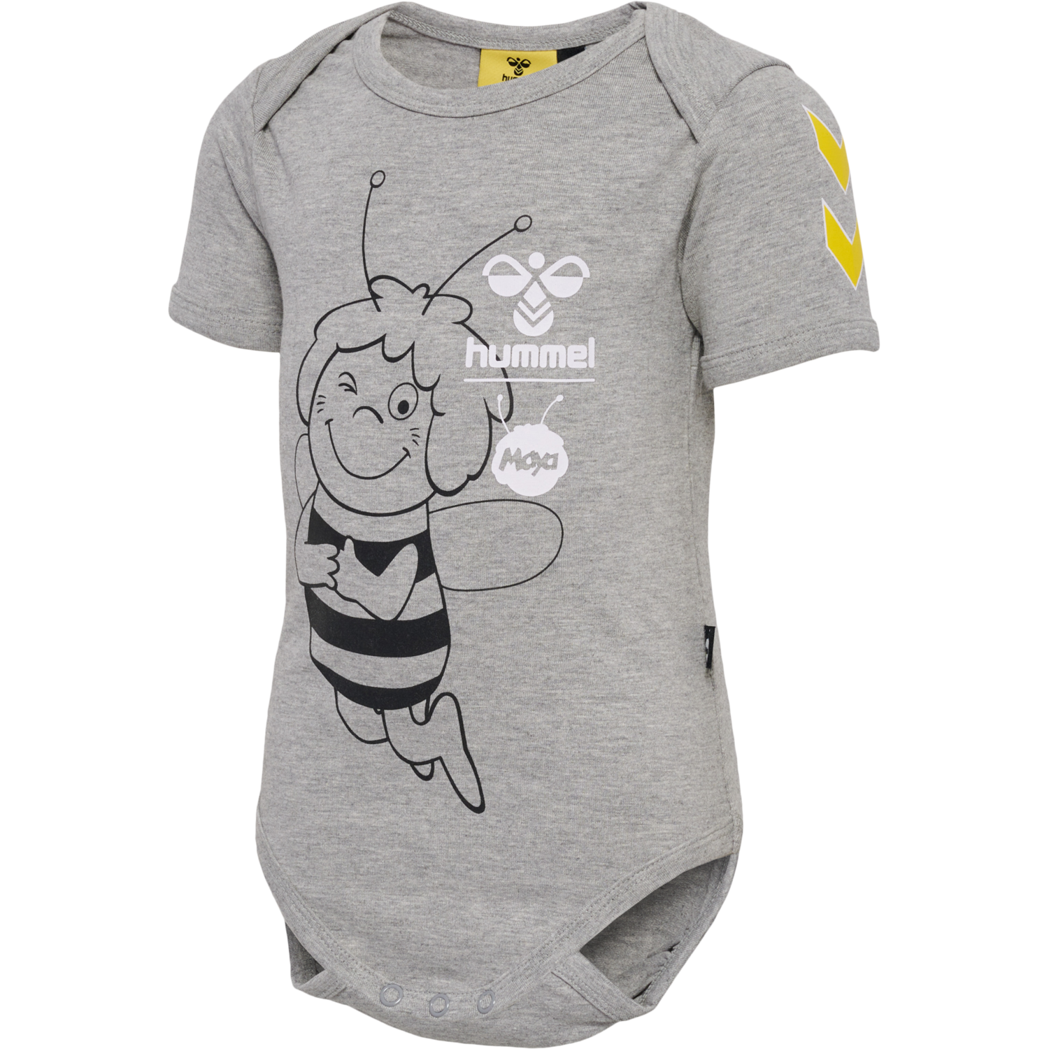 hmlMAYA BODY S/S, GREY MELANGE, packshot