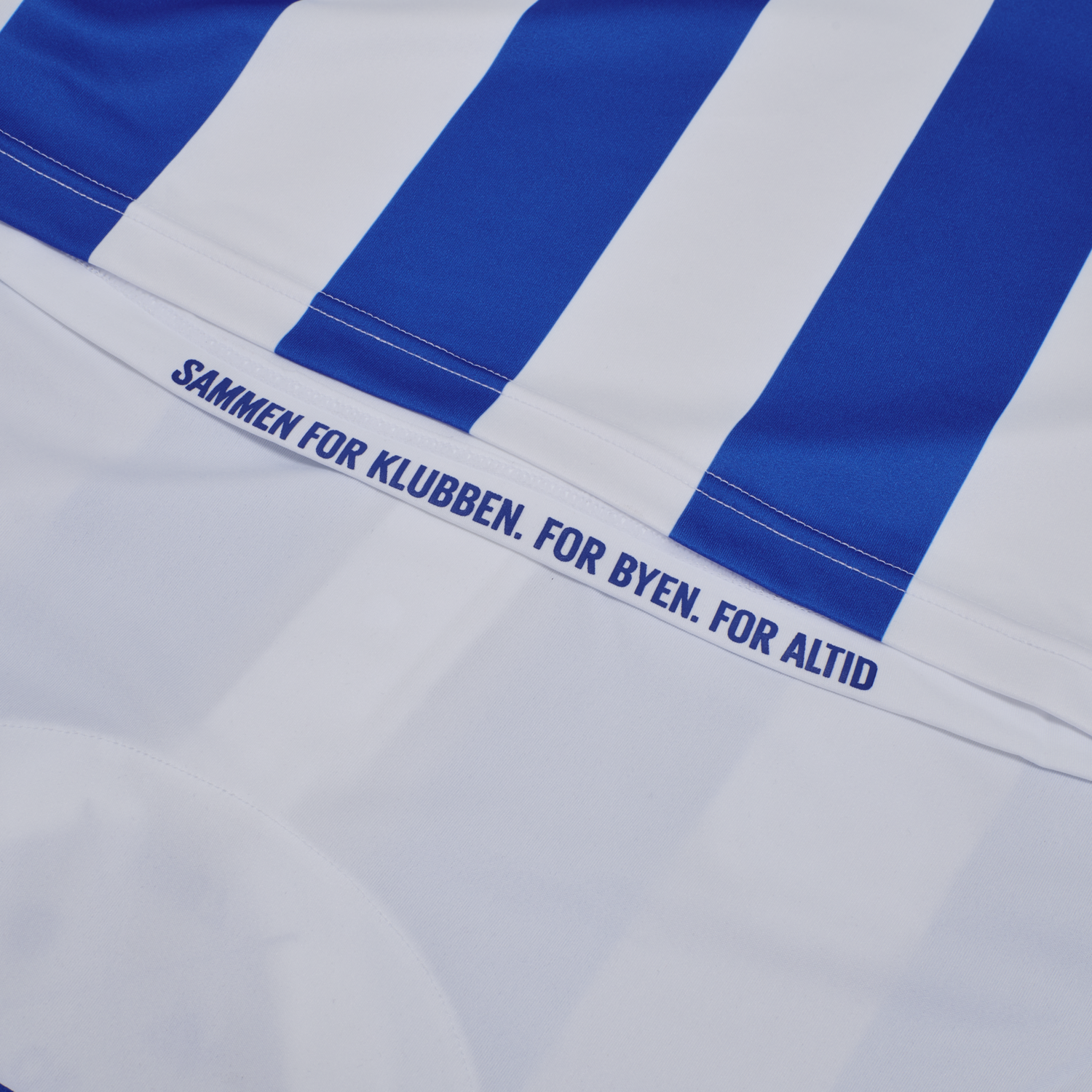 OB 20/21 HOME JERSEY S/S _KIDS, WHITE/LAPIS BLUE UNSPONSORED, packshot