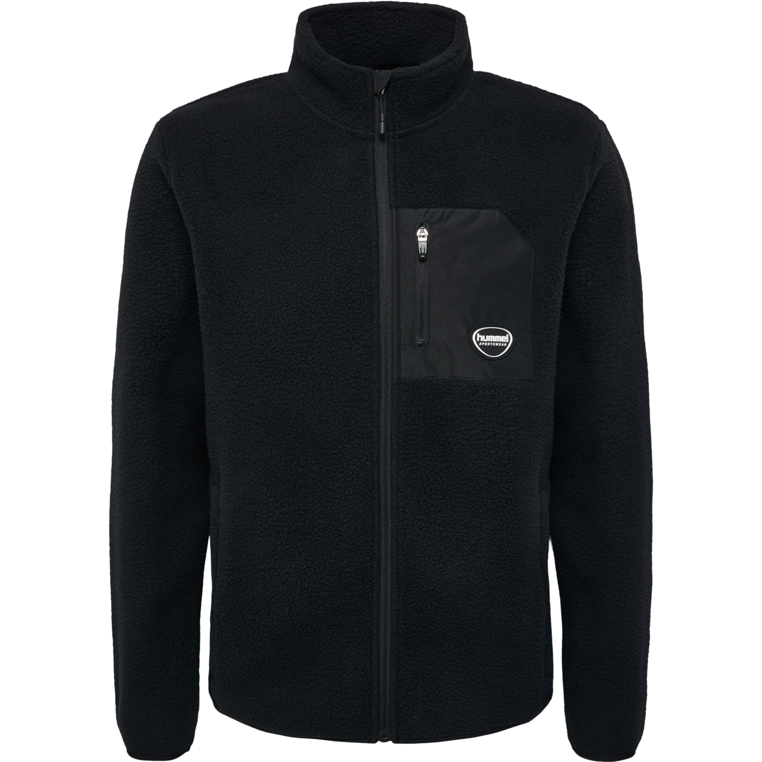 hmlLGC OLIVER FLEECE JACKET, BLACK, packshot
