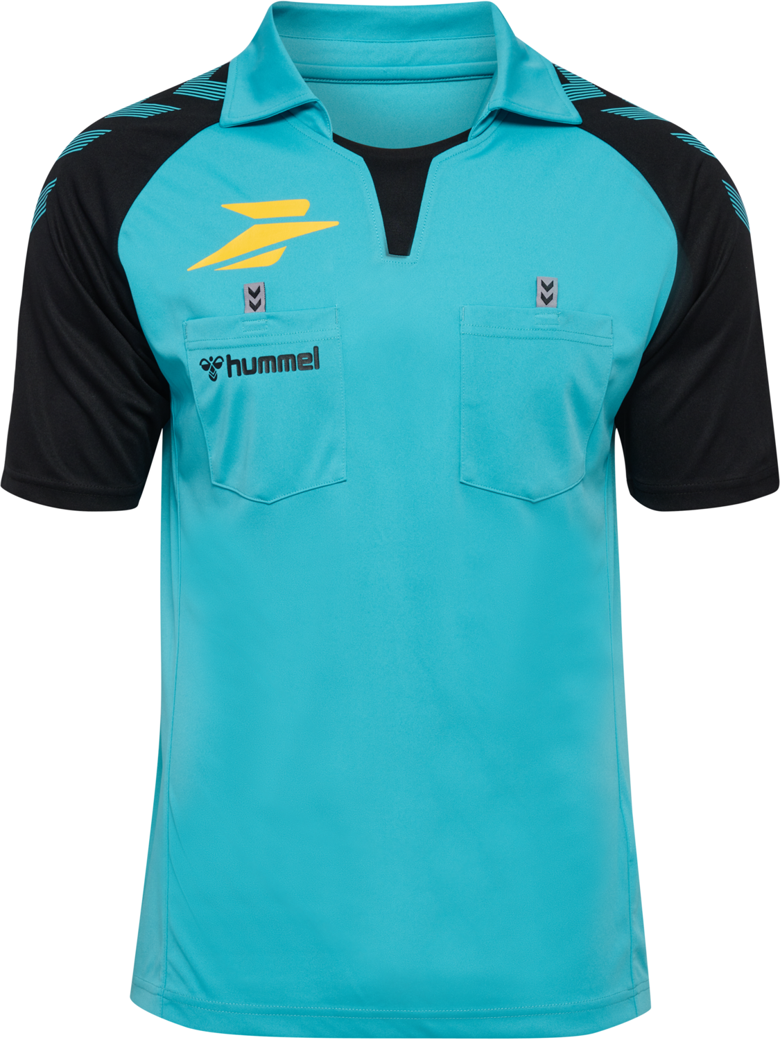 FFHB REFEREE JERSEY S/S, SCUBA BLUE, packshot