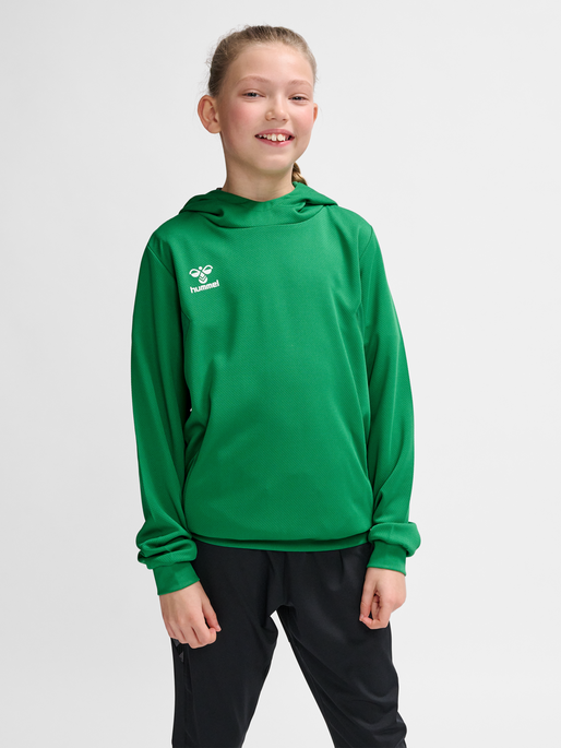 hmlAUTHENTIC PL HOODIE KIDS, JELLY BEAN, model