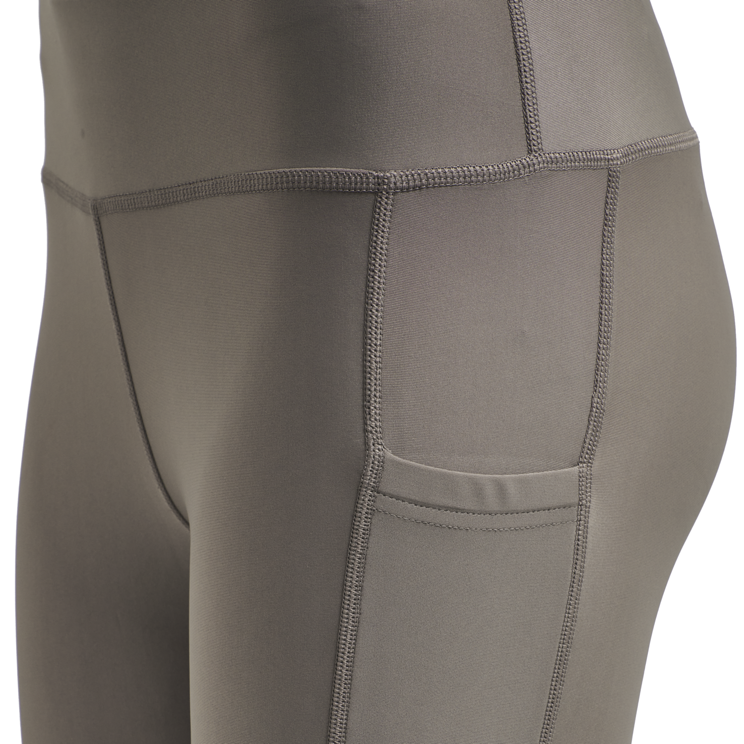 hmlTE TOLA HIGH WAIST TIGHTS, DRIFTWOOD, packshot