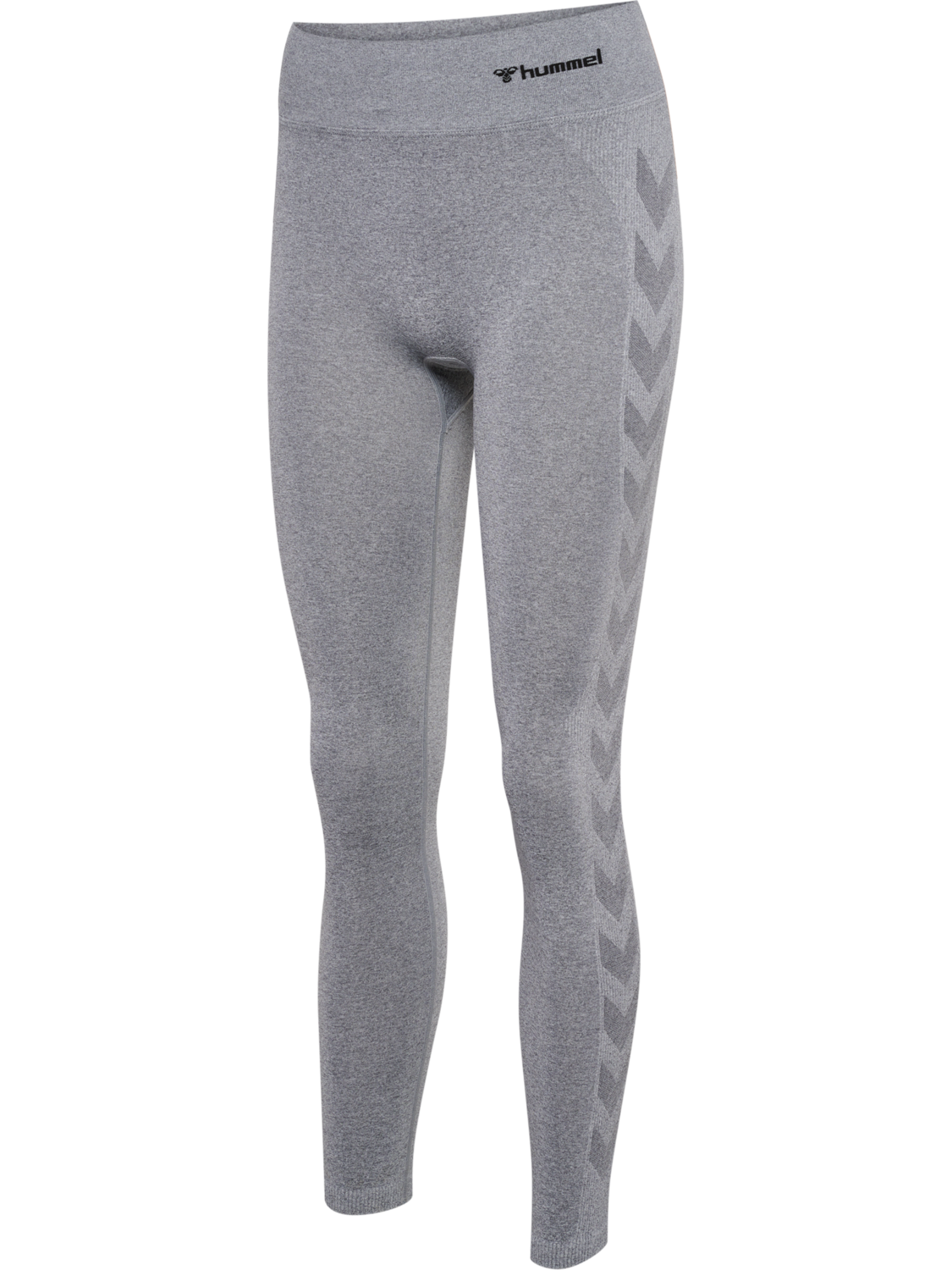 hmlCI SEAMLESS MW SCRUNCH TIGHT, GREY MELANGE, packshot
