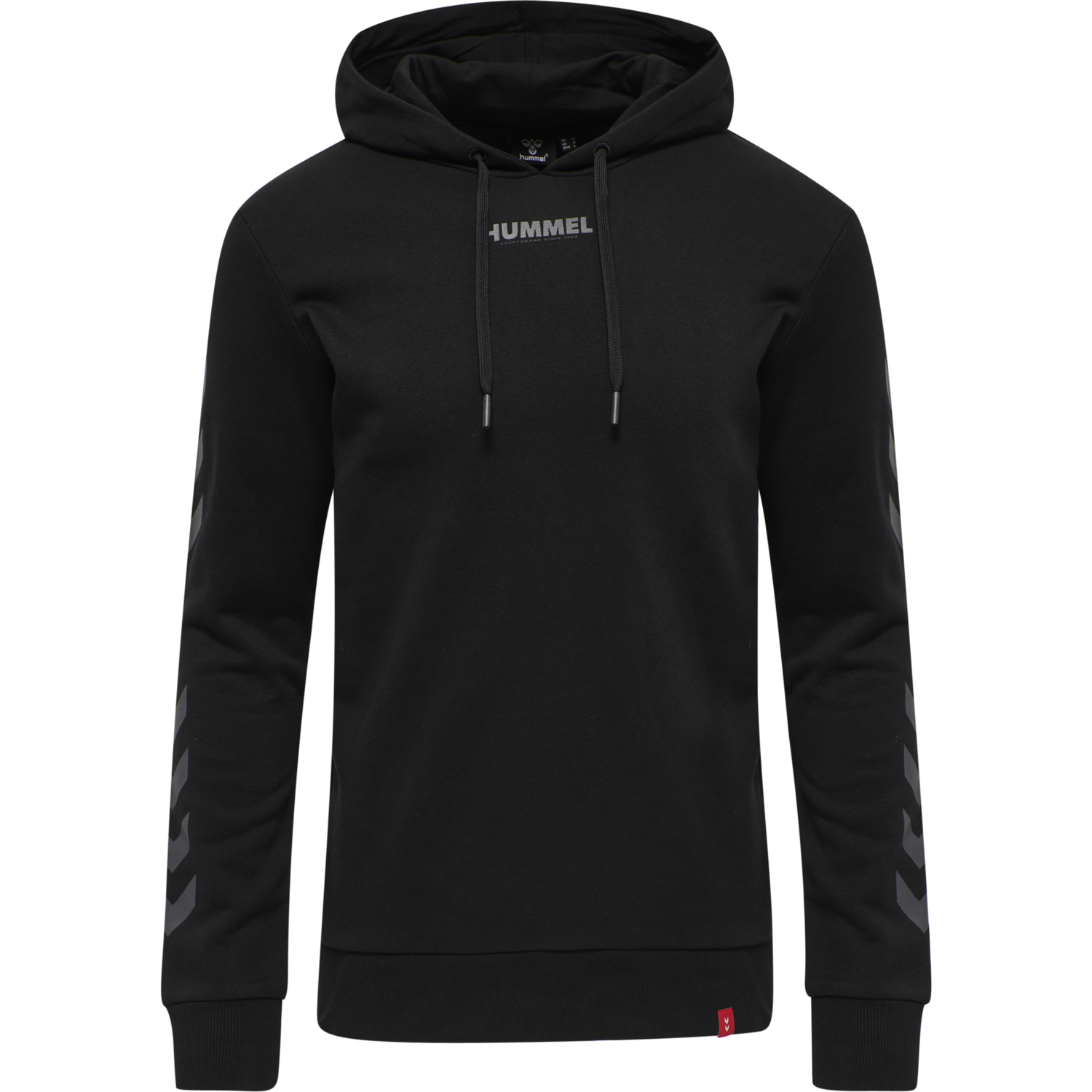 hmlLEGACY HOODIE, BLACK, packshot