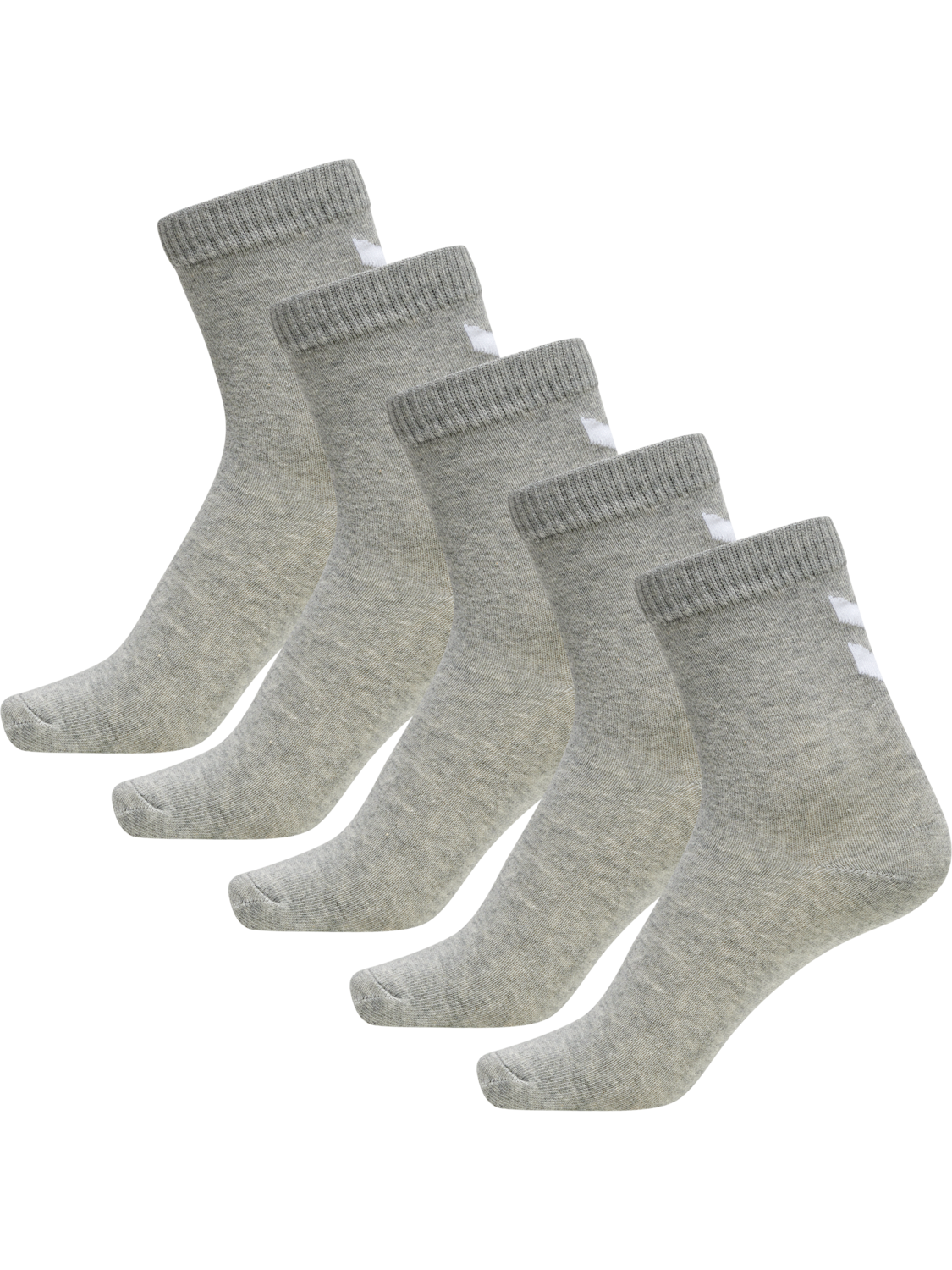 hmlMAKE MY DAY SOCK 5-PACK, GREY MELANGE/GREY MELANGE, packshot