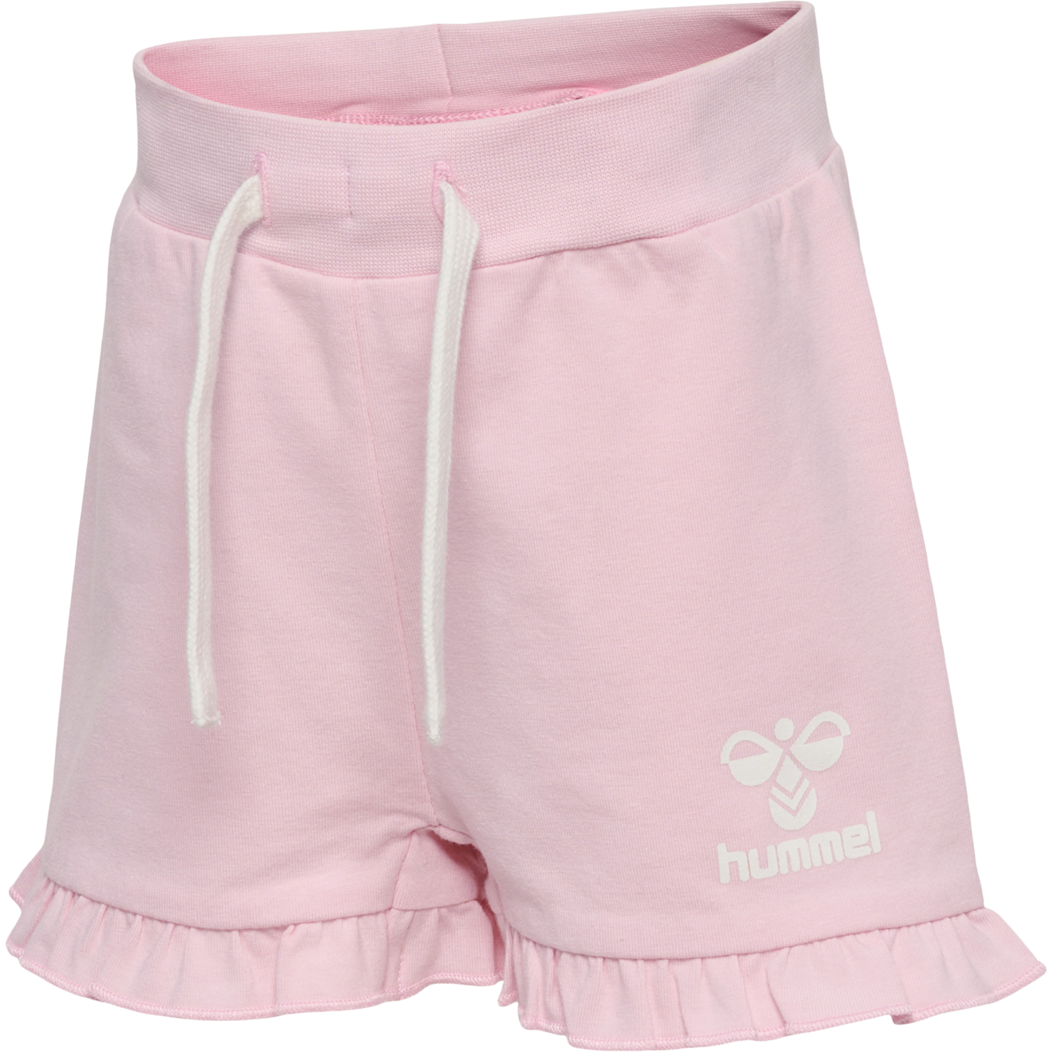 hmlDREAM RUFFLE SHORTS, PARFAIT PINK, packshot