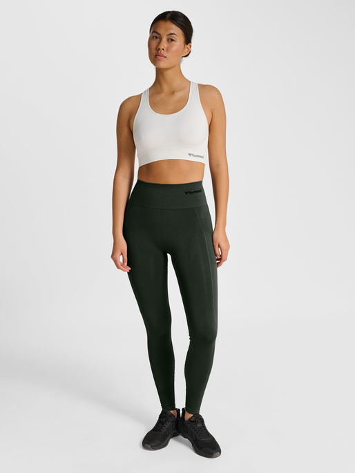 hmlTIF SEAMLESS HIGH WAIST TIGHTS, CLIMBING IVY, model