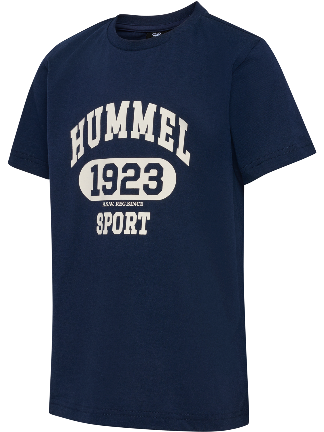 hmlPRINT T-SHIRT S/S, BLACK IRIS, packshot