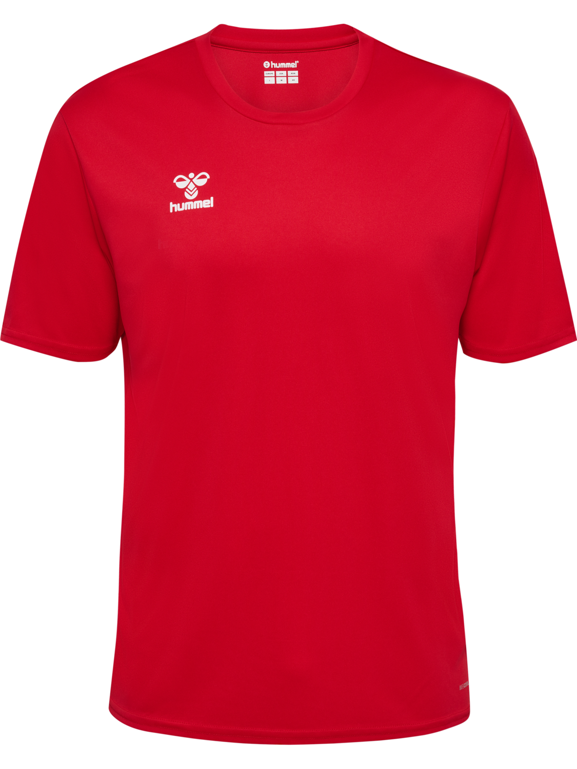 hmlESSENTIAL JERSEY S/S, TRUE RED, packshot