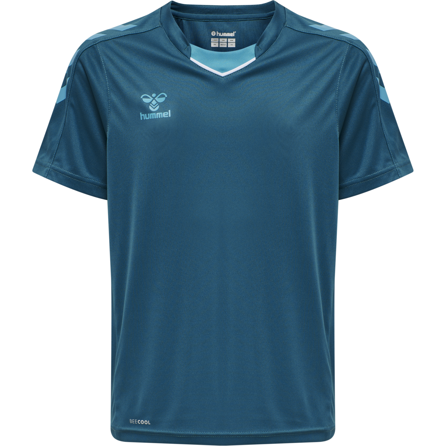 hmlCORE XK POLY JERSEY S/S KIDS, BLUE CORAL, packshot