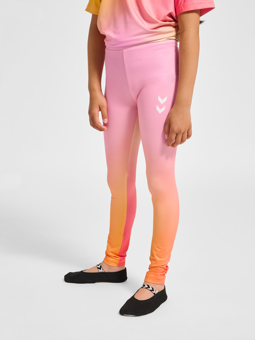 hmlJR GYM TIGHTS, SOLAR POWER, model
