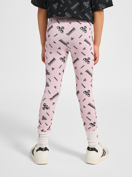 hmlJR GYM TIGHTS, BARELY PINK, model