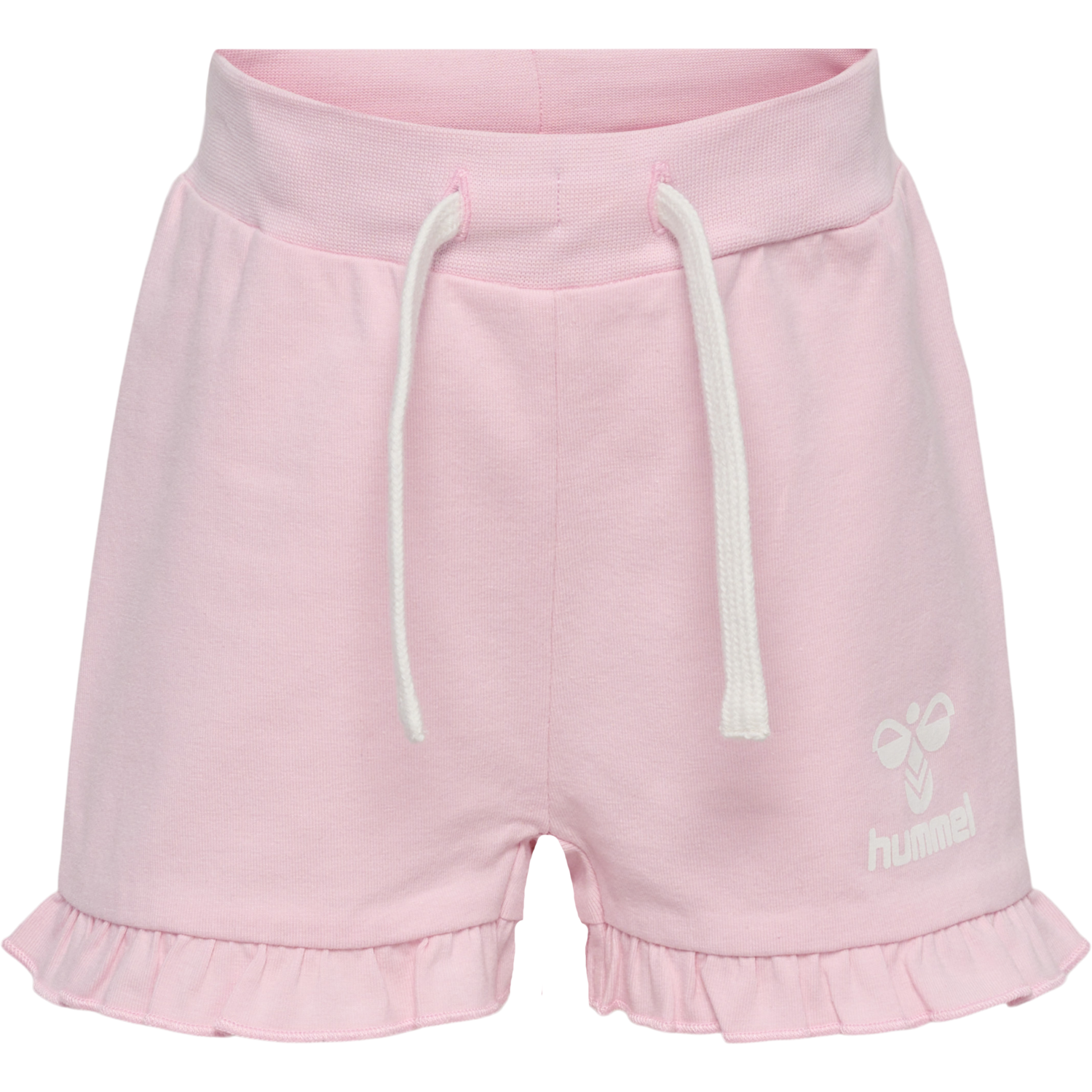 hmlDREAM RUFFLE SHORTS, PARFAIT PINK, packshot
