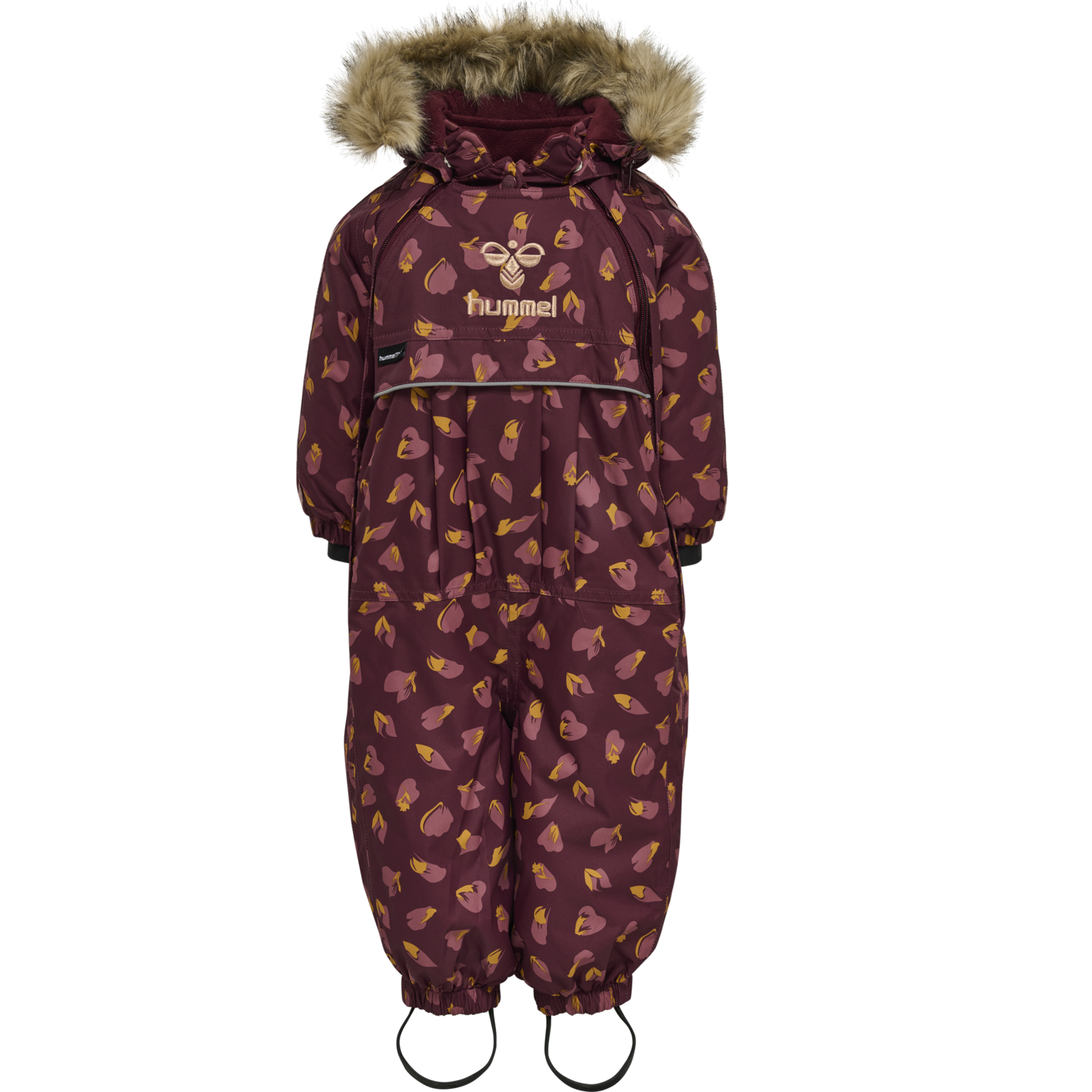 hmlMOON TEX SNOWSUIT, WINDSOR WINE, packshot