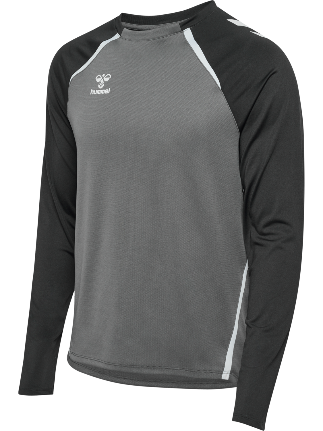 hmlLEAD 2.0 CREW SWEAT, STEEL GRAY/ASPHALT, packshot