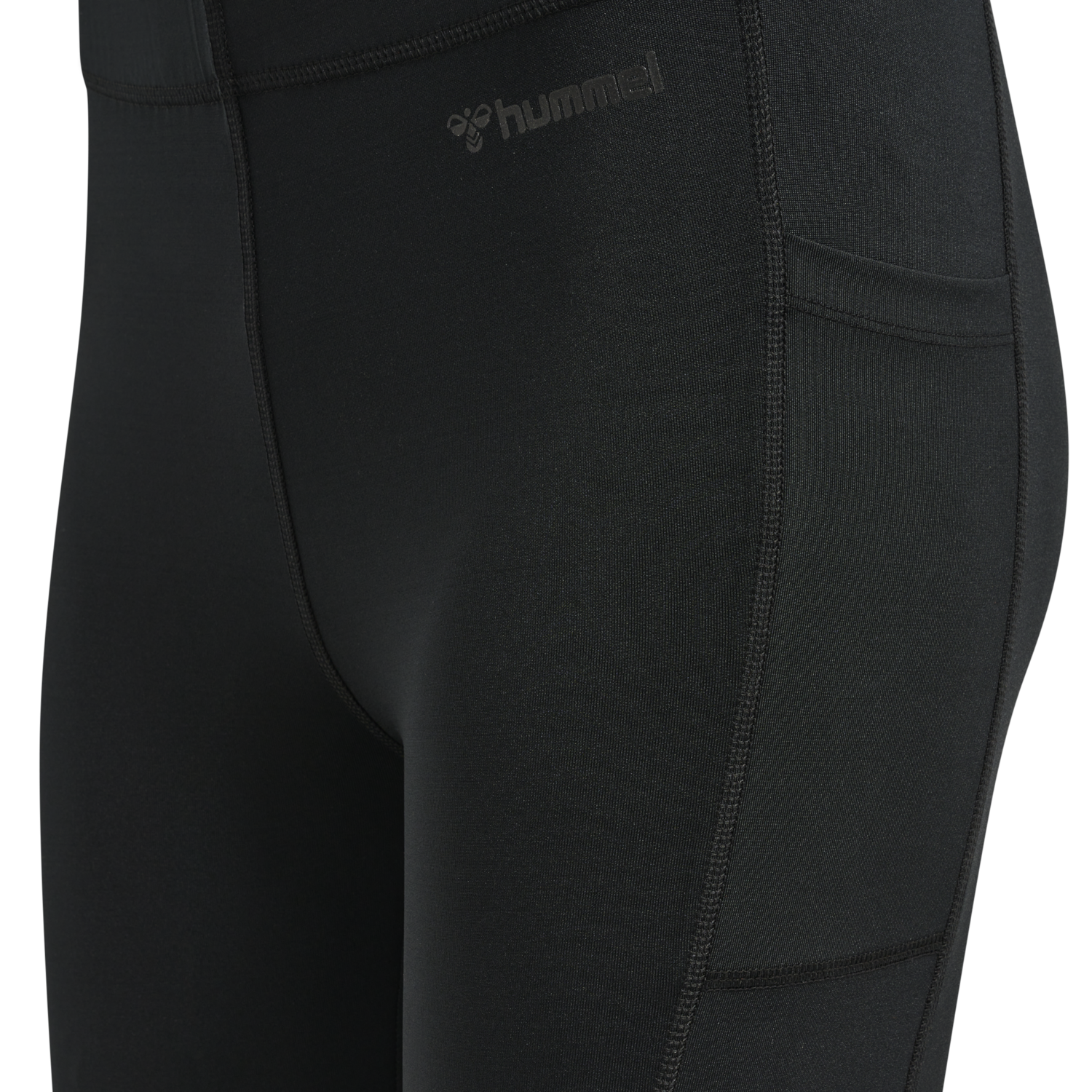 hmlMT MABLEY MID WAIST TIGHTS, BLACK, packshot