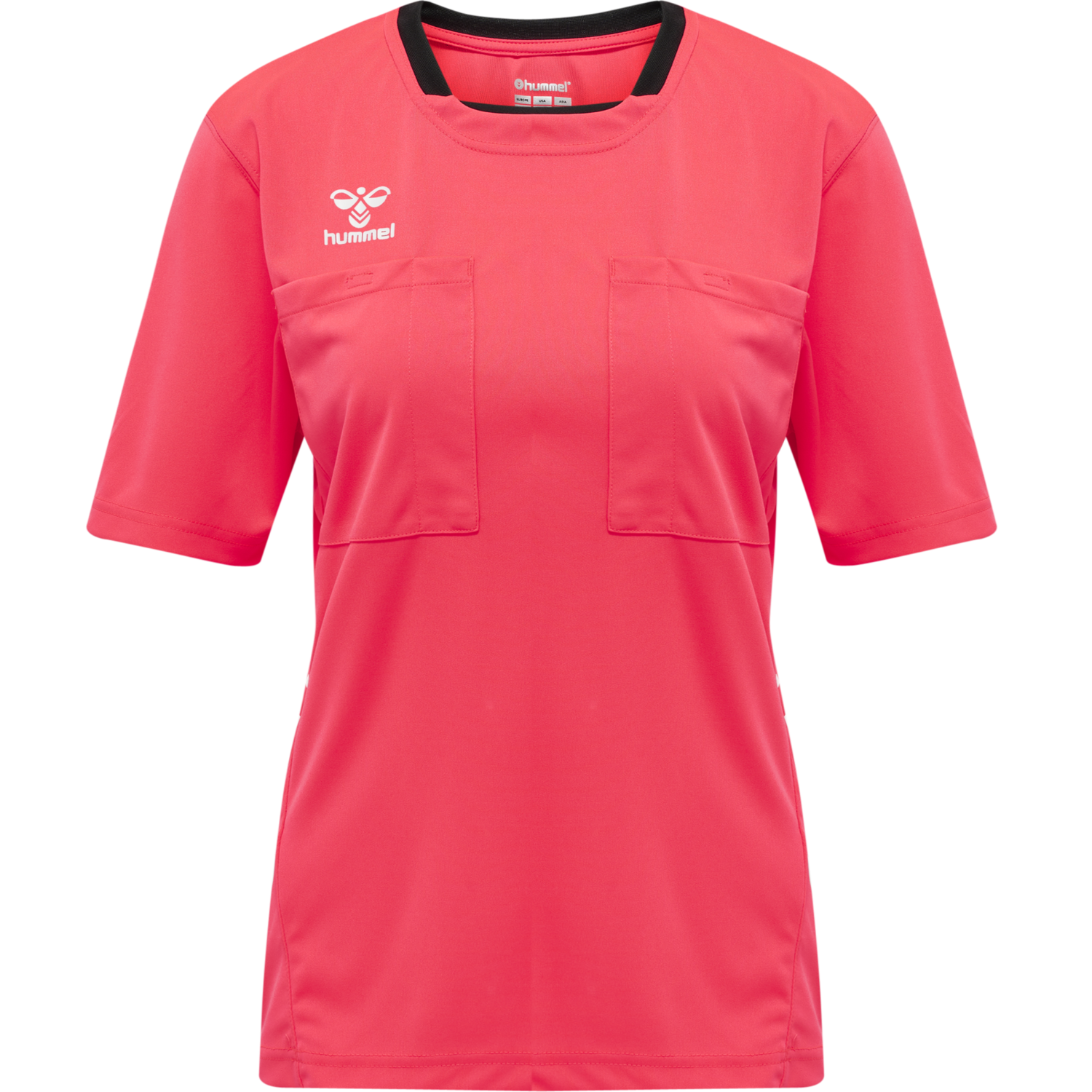 hmlREFEREE CHEVRON WO  JERSEY S/S, DIVA PINK, packshot