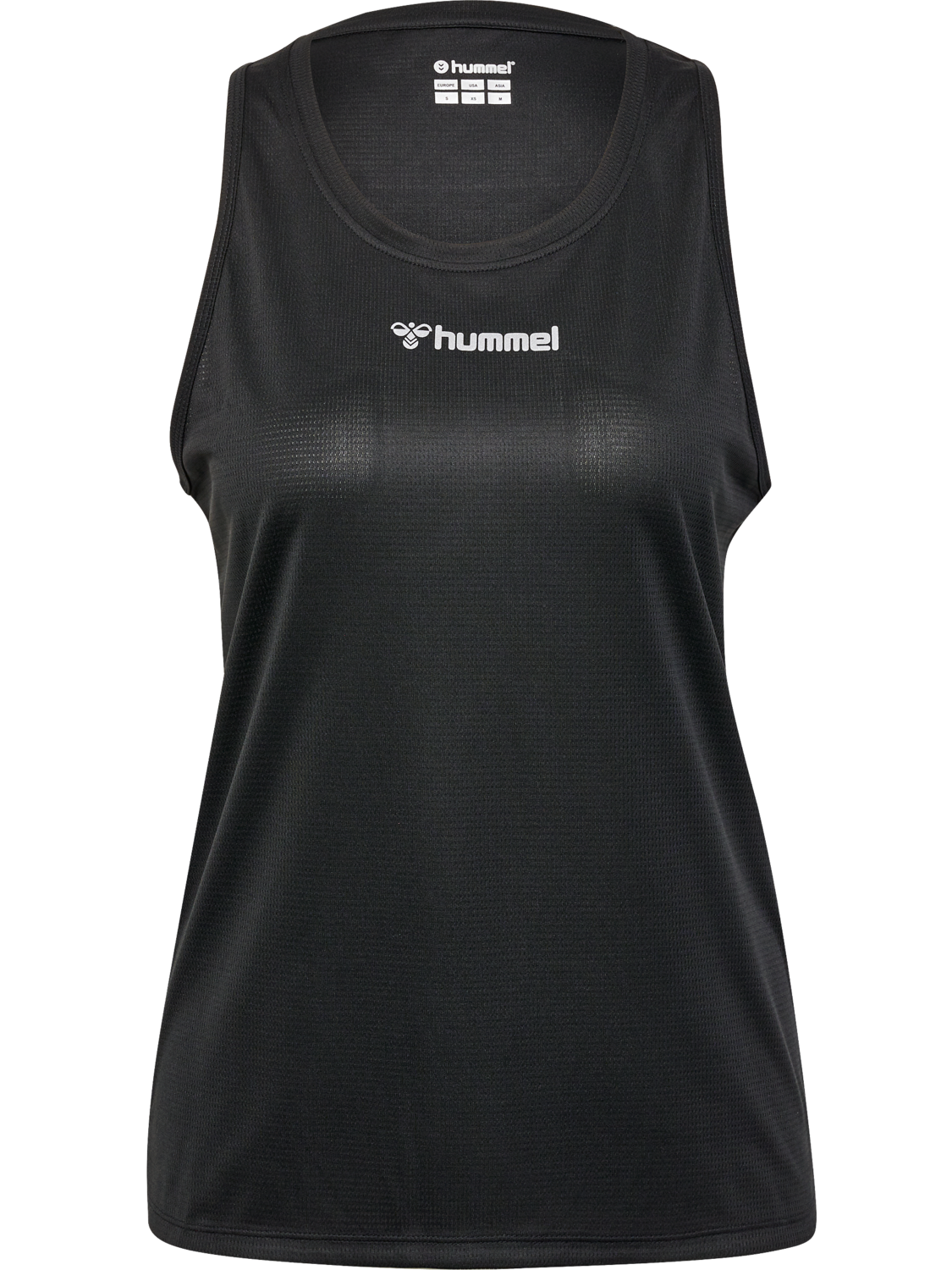 hmlRUN SINGLET S/L WOMAN, BLACK, packshot