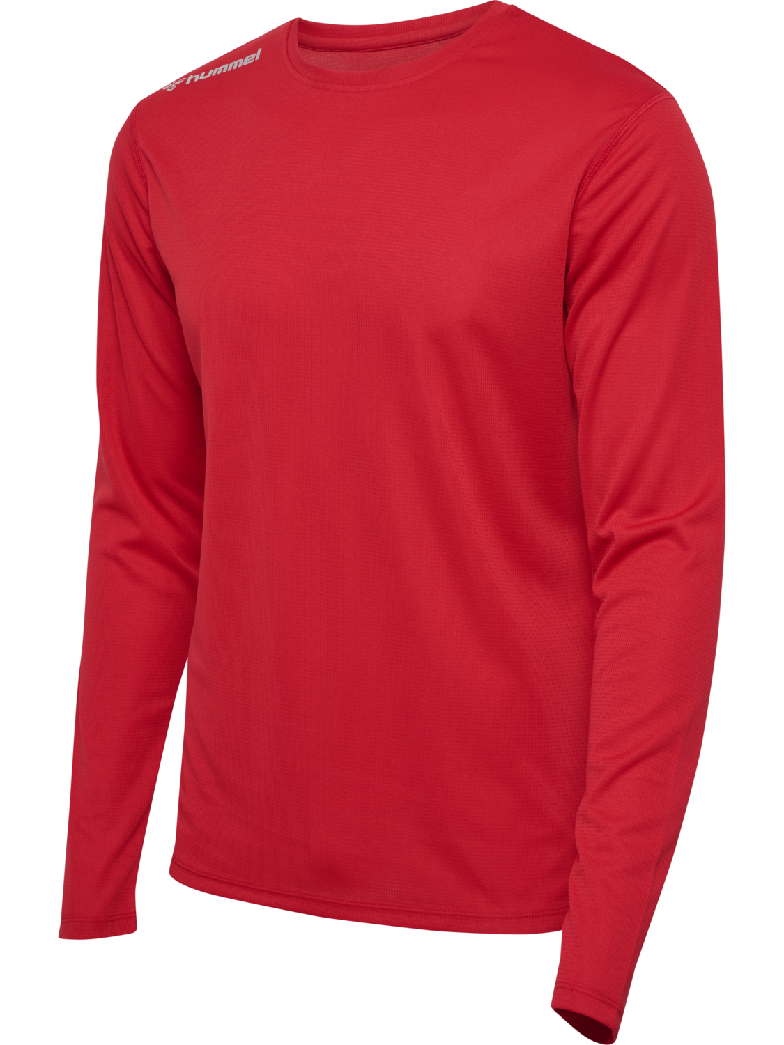 hmlRUN JERSEY L/S, TANGO RED, packshot