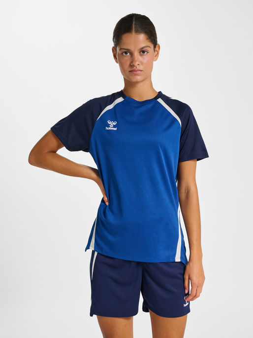 hmlLEAD 2.0 JERSEY S/S WOMAN, TRUE BLUE/MARINE, model