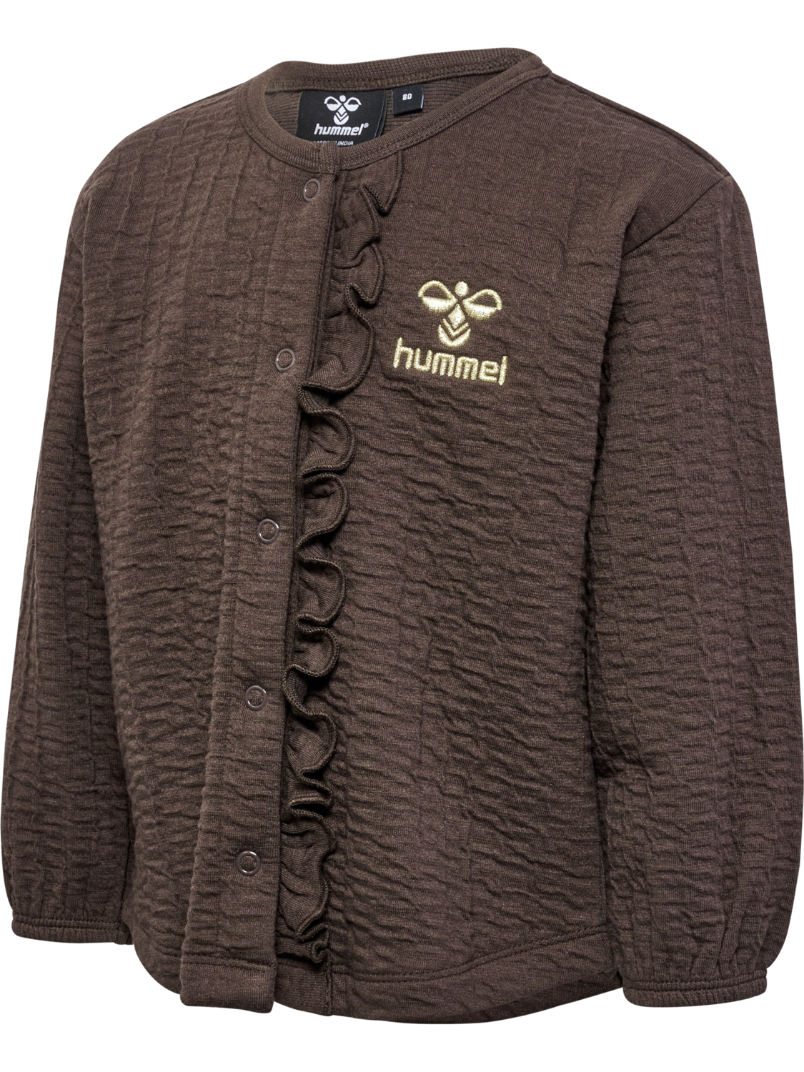 hmlISSA SWEAT JACKET, CHOCOLATE BROWN, packshot