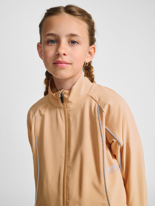 hmlJR WOVEN ZIP JACKET, PEACH BLOOM, model