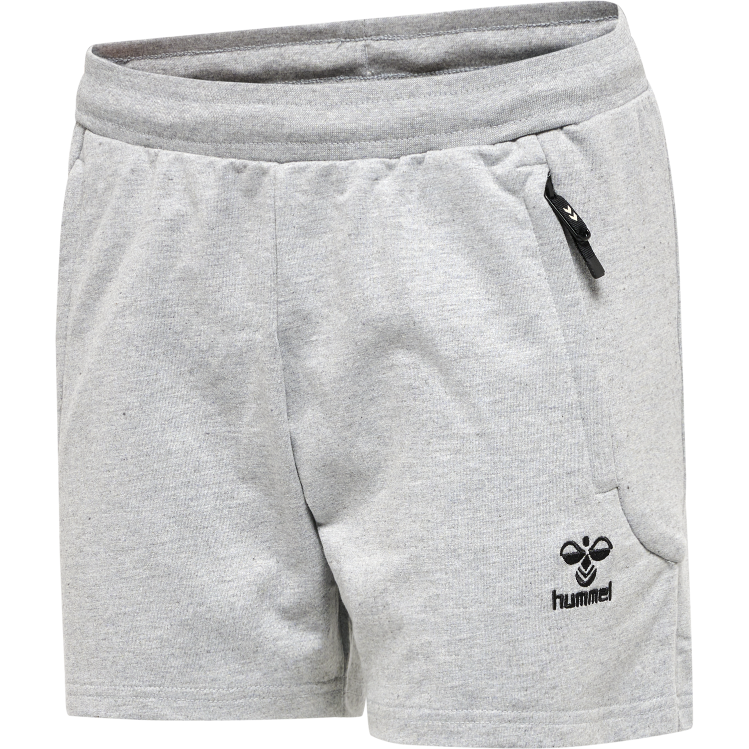 hmlMOVE GRID COTTON SHORTS WOMAN, GREY MELANGE, packshot