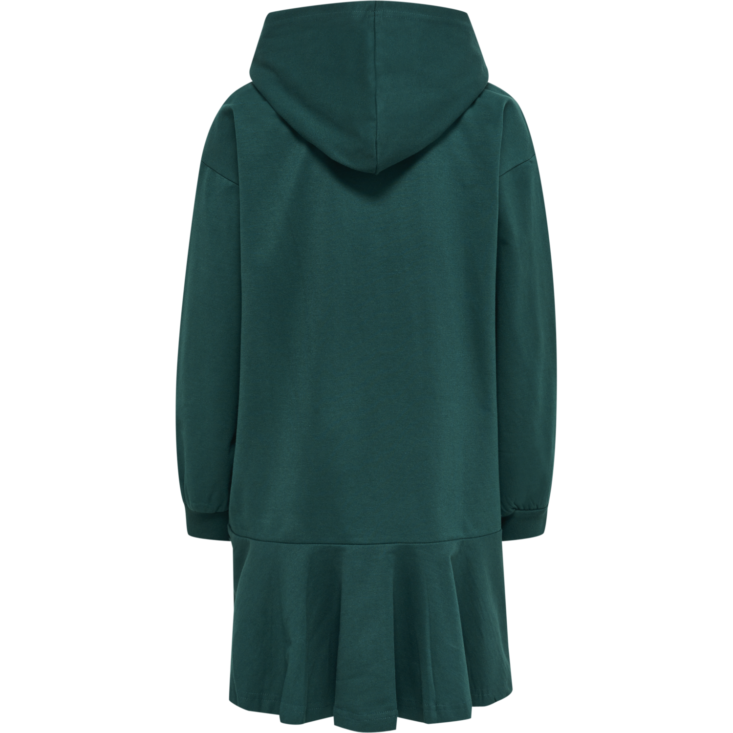 hmlSAGA HOODIE DRESS, DEEP TEAL, packshot
